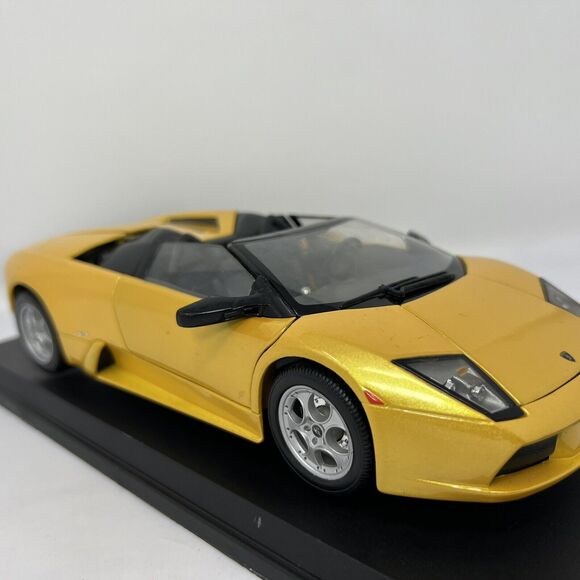 Maisto Lamborghini Murciélago Roadster 1:18 Yellow Convertible Collectable - Picture 6 of 15